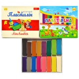 Пластилін 16 кол. 320 гр. ТЕТРАДА ''ЛІПЛАНДІЯ/ПЛАСТІЛЕНД'' 461339/461372