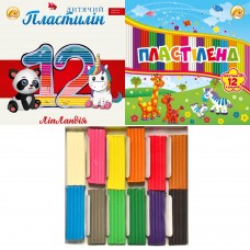 Пластилін 12 кол. 240 гр. ТЕТРАДА ''ЛІПЛАНДІЯ/ПЛАСТІЛЕНД'' 461371/338 Пластилін 12 кол. 240 гр. ТЕТРАДА ''ЛІПЛАНДІЯ/ПЛАСТІЛЕНД'' 461371/338