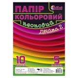 Папір кольоровий МІЦАР А4 5кол/10арк ДВІЙКА НЕОН 1/50 КП-003-МВ