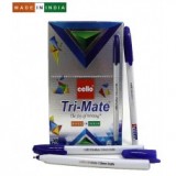 Ручка масляна Cello Tri-Mate  1, 0mm синя Оригінал Індия
