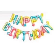 Фольговані кульки, 16'' ''Happy birthday'', веселка, TZ01B01 1шт./уп 990100 Фольговані кульки, 16'' ''Happy birthday'', веселка, TZ01B01 1шт./уп 990100