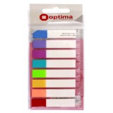 Закладки OPTIMA з клейким шаром 12*45мм неонові O25532