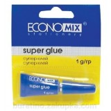 Суперклей ECONOMIX 1гр. Е41207 Суперклей ECONOMIX 1гр. Е41207