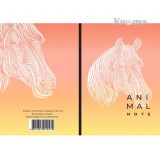 Блокнот Animal note violet, A5 80стор. кольор.клітинка з малюнком 15555