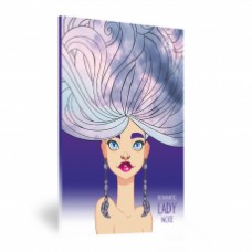 Блокнот Lady note violet, A5 80стор.кольор.аркуш 15746