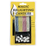 Набір свічок для торту ''Magic'' не затухають10шт.5, 5см 450062 Набір свічок для торту ''Magic'' не затухають10шт.5, 5см 450062