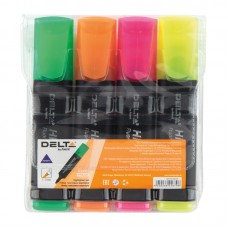 Маркер Highlighter D2501, 1-5 мм клиноп., набір з 4-х кол. D2501-40 Маркер Highlighter D2501, 1-5 мм клиноп., набір з 4-х кол. D2501-40