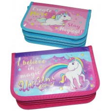 Пенал KIDIS потрійний, карт UNICORN 7465