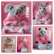 Зошит 24 арк.клітинка Тверда 51303 PINK 20/320