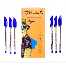 Ручка масляна Tetrada Stylo HO-545 дит. 12970 0, 6мм синя 50/250/2000