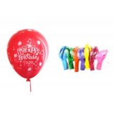 Кульки повітряні 12 Happy Birthday, мікс 100шт./уп., Імп 	991989