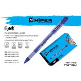 Ручка гелева Hiper Funk HG-140 0, 6 мм синя