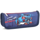 Пенал KJ3300 Blue 21x4, 5x7 синій