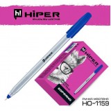 Ручка масляна Hiper Soprano NEW HO-1159-C 1, 0мм (синя)
