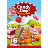 Розмальовка А4 210х297 мм 16 стор офсет 80г/м2 скоба (1+1) диз.Candy Shop