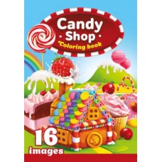 Розмальовка А4 210х297 мм 16 стор офсет 80г/м2 скоба (1+1) диз.Candy Shop