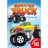 Розмальовка А4 210х297 мм 16 стор офсет 80г/м2 скоба (1+1) диз.Monster Truck