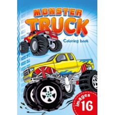 Розмальовка А4 210х297 мм 16 стор офсет 80г/м2 скоба (1+1) диз.Monster Truck