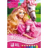 Розмальовка А4 210х297 мм 16 стор офсет 80г/м2 скоба (1+1) Pink Girl