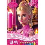 Розмальовка А4 210х297 мм 16 стор офсет 80г/м2 скоба (1+1) Pink Girl
