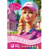 Розмальовка А4 210х297 мм 16 стор офсет 80г/м2 скоба (1+1) Pink Girl