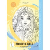 Розмальовка А4 210х297 мм 8 арк офсет 120г/м2 скоба (1+0) Beautiful girls