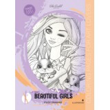 Розмальовка А4 210х297 мм 8 арк офсет 120г/м2 скоба (1+0) Beautiful girls