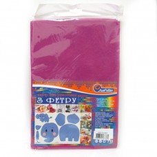 Фетр HARD 170GSM 1, 2мм Фуксiя 10PC HQ170-002 Фетр HARD 170GSM 1, 2мм Фуксiя 10PC HQ170-002