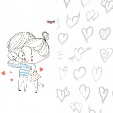 Блокнот TM Profiplan ''lovers selfie'', B6 80л с сердцем 50575