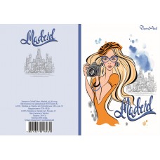 Блокнот Girls&Cities Madrid, A5 80стор.кольор.клітинка