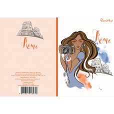 Блокнот Girls&Cities Rome, A5 80стор.кольор.клітинка