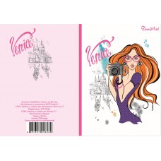 Блокнот Girls&Cities Venice, A5 80стор.кольор.клітинка