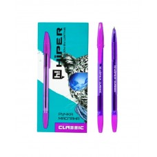 Ручка масляна Hiper Classic HO-1147 1мм фіолетова