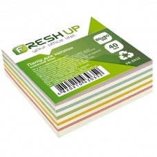 Блок паперу для нотаток 80х80х40мм 400 арк. клеєний мікс Fresh Up FR-2412 Блок паперу для нотаток 80х80х40мм 400 арк. клеєний мікс Fresh Up FR-2412