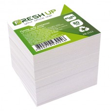 Блок паперу для нотаток 85х85мм 800 арк не клеєний Білий, Fresh Up арт.FR-1511