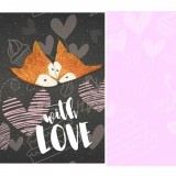 Блокнот TM Profiplan А5 40 арк''With love'' three 902224