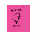 Блокнот Profiplan А5 40арк''Bright Title note'' raccoon малиновий 902552