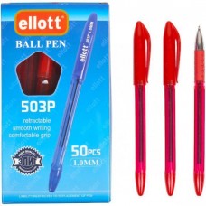 Ручка масляна Ellot 503P 1, 0mm червона