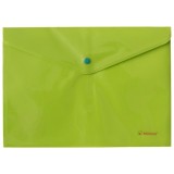 Папка з кнопкою NORMA А4 160мкн ''Neon', зелена., 5106-04N