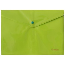 Папка з кнопкою NORMA А4 160мкн ''Neon', зелена., 5106-04N