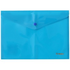 Папка з кнопкою NORMA А4 160мкн ''Neon', блакитна., 5106-05N