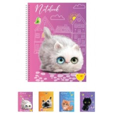 Блокнот А6 7БЦ 176 арк.#, серія CUTE KATS, Рюкзачок Блокнот А6 7БЦ 176 арк.#, серія CUTE KATS, Рюкзачок