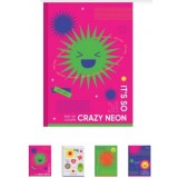 Блокнот А6 7БЦ 176 арк.#, серія CREAZY NEON, Рюкзачок