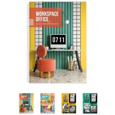 Блокнот А5 7БЦ 80 арк #  вертик.спіраліь OFFICE, Рюкзачок