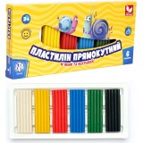 Пластилін Школярик прямокутний 6 кол 303116001