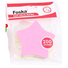 Стікер Foska Зірка 70*70мм, 75 gsm 200 арк G5201-4 Стікер Foska Зірка 70*70мм, 75 gsm 200 арк G5201-4