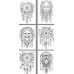 Розмальовка А4 210х297 мм 8 арк офсет 120г/м2 скоба (1+0) Dreamcatcher Розмальовка А4 210х297 мм 8 арк офсет 120г/м2 скоба (1+0) Dreamcatcher