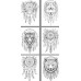 Розмальовка А4 210х297 мм 8 арк офсет 120г/м2 скоба (1+0) Dreamcatcher Розмальовка А4 210х297 мм 8 арк офсет 120г/м2 скоба (1+0) Dreamcatcher