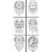 Розмальовка А4 210х297 мм 8 арк офсет 120г/м2 скоба (1+0) Dreamcatcher Розмальовка А4 210х297 мм 8 арк офсет 120г/м2 скоба (1+0) Dreamcatcher