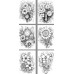 Розмальовка А4 210х297 мм 8 арк офсет 120г/м2 скоба (1+0) Flowers Розмальовка А4 210х297 мм 8 арк офсет 120г/м2 скоба (1+0) Flowers